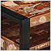 Tavolino Salotto Multicolore 90x50x36cm Legno Massello Recupero - Foto miniatura 7
