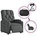 Poltrona Elettrica Reclinabile Grigio Scuro in Tessuto - Foto miniatura 6