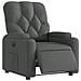 Poltrona Elettrica Reclinabile Grigio Scuro in Tessuto - Foto miniatura 3