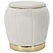 Pouf Mf358 - Beige - Legno - 43x43x43 Cm - Foto miniatura 1