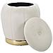 Pouf Mf358 - Beige - Legno - 43x43x43 Cm - Foto miniatura 5