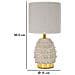 Lampada Da Tavolo Mf97 - Beige - Ceramica - 15x15x30,5 Cm - Foto miniatura 6