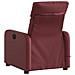 Lusso Casadino -  Poltrona Massaggiante Reclinabile Rosso Vino In Similpelle - Foto miniatura 3
