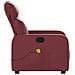 Lusso Casadino -  Poltrona Massaggiante Reclinabile Rosso Vino In Similpelle - Foto miniatura 7