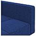 Divano Letto a 2 Posti con 2 Cuscini Blu in Tessuto - Foto miniatura 9