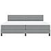 Letto Box Spring con Materasso Grigio Chiaro 200x200 cm Tessuto - Foto miniatura 8