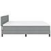 Letto Box Spring con Materasso Grigio Chiaro 200x200 cm Tessuto - Foto miniatura 9