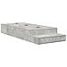 Struttura letto con contenitore Grigio cemento 80x200 cm - Foto miniatura 3