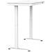 Scrivania con regolazione elettrica dell'altezza 140x70 ET119W-C bianco - Foto miniatura 9