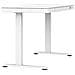 Scrivania con regolazione elettrica dell'altezza 140x70 ET119W-C bianco - Foto miniatura 12