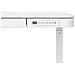 Scrivania con regolazione elettrica dell'altezza 140x70 ET119W-C bianco - Foto miniatura 5