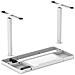 Scrivania con regolazione elettrica dell'altezza 140x70 ET119W-C bianco - Foto miniatura 4