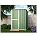 Box In Acciaio Zincato Casetta Da Giardino In Lamiera 1.55 X 1.75 M X H2.02 M - 60 Kg - 2.71 Mq - Colore Verde - Foto miniatura 5