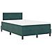 Letto a molle con materasso Verde scuro 120 x 190 cm Velluto - Foto miniatura 1