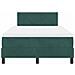 Letto a molle con materasso Verde scuro 120 x 190 cm Velluto - Foto miniatura 8