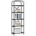 Libreria Rovere nero 60 x 30 x 183 cm Legno multistrato - Foto miniatura 3