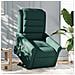 Poltrona Alzapersona Massaggiante Verde Scuro in Tessuto - Foto miniatura 3