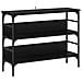 Tavolo consolle Rovere nero 100 x 32 x 75 cm Legno multistrato - Foto miniatura 1
