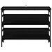 Tavolo consolle Rovere nero 100 x 32 x 75 cm Legno multistrato - Foto miniatura 4