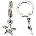 Set Di Stelle, Bracciale Con Ciondolo E Orecchini A Cerchio In Argento Placcato - Foto miniatura 5