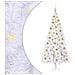 Albero di Natale artificiale Bianco 180 cm PVC e Acciaio - Foto miniatura 1