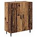 Credenza 2 pcs Legno vecchio Legno Stratificato e Vetro - Foto miniatura 6