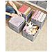 ORGANIZER X6 Set di contenitori in tessuto grigio salvaspazio x6 - Foto miniatura 3