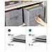 ORGANIZER X6 Set di contenitori in tessuto grigio salvaspazio x6 - Foto miniatura 6