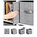 ORGANIZER X6 Set di contenitori in tessuto grigio salvaspazio x6 - Foto miniatura 7