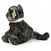 Peluche Gatto 25cm Realista Ultra Morbido In Materiale Riciclato Ecologico, Grigio - Foto miniatura 3