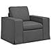 Divano 2 pcs Grigio scuro 182 x 80 x 82 cm Tessuto - Foto miniatura 4