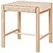 Sgabello Basso Abano-marrone-legno-42x42x46,5 Cm - Foto miniatura 2