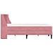 Struttura letto con materasso Rosa 180 x 200 cm Velluto - Foto miniatura 7
