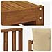 Set di divani da esterno con cuscino 8 pcs Naturale e Beige - Foto miniatura 7