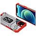 Custodia Crystal Ring Con Supporto Resistente Per Iphone 13 Mini Rossa - Foto miniatura 5