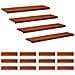 Tappeti per scale 16 pz 110 x 25 x 2 cm Marrone - Foto miniatura 1