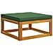 Poggiapiedi modulare con cuscini 100 % poliestere Solid-Acacia - Foto miniatura 1