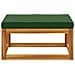 Poggiapiedi modulare con cuscini 100 % poliestere Solid-Acacia - Foto miniatura 2