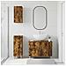 Set di armadietti da bagno in 3 pezzi ALKMAAR Rovere Fumo - Foto miniatura 4