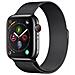 325083BK MILANESE LOOP 44MM SBLK Band Nero Acciaio inossidabile - Foto miniatura 1