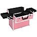 Valigia per Cosmetici 38x23x34 cm Rosa in Alluminio - Foto miniatura 6