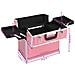Valigia per Cosmetici 38x23x34 cm Rosa in Alluminio - Foto miniatura 7