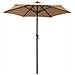 Ombrellone Grigio Talpa 200x211 Cm In Alluminio - Foto miniatura 1