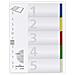 Register Pp Mit Farbigen Taben 5 Blatt 25 St 673027 - Foto miniatura 1