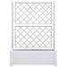 Fioriera da Giardino con Graticcio 100x43x142 cm PP Bianco - Foto miniatura 2