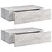 Scaffali Cassetti A Muro 2 Pz Grigio Cemento 40x23,5x10cm Mdf - Foto miniatura 2