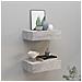 Scaffali Cassetti A Muro 2 Pz Grigio Cemento 40x23,5x10cm Mdf - Foto miniatura 1
