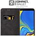 Custodia Compatibile Con Samsung Galaxy A7 2018 In Oro Rosato Nero - Coperchio Protettiva Con Chiusura Magnetica, Funzione Stand E Tasca Per Le Carte - Foto miniatura 4