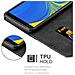 Custodia Compatibile Con Samsung Galaxy A7 2018 In Oro Rosato Nero - Coperchio Protettiva Con Chiusura Magnetica, Funzione Stand E Tasca Per Le Carte - Foto miniatura 5