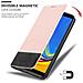 Custodia Compatibile Con Samsung Galaxy A7 2018 In Oro Rosato Nero - Coperchio Protettiva Con Chiusura Magnetica, Funzione Stand E Tasca Per Le Carte - Foto miniatura 7
